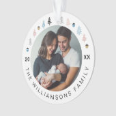 モダンフェスティバルのクリスマスツリー複数の写真 オーナメント (正面)