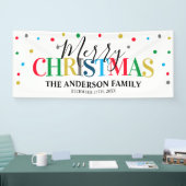 モダンフェスティバルカラフルクリスマス 横断幕 (トレードショー)