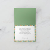 モダンフェスティバルパターン家族の写真ハッピー シーズンカード (内部)