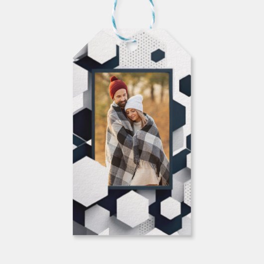 モダンフェスティバルパーソナライズされた ギフトタグ (裏面)