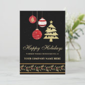 モダンフェスティバルビジネスロゴホリデーカード シーズンカード (スタンド正面)