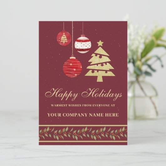 モダンフェスティバルビジネスロゴホリデーカード シーズンカード (スタンド正面)
