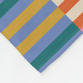 モダンフェスティバルプライストライプド フリースブランケット (角)