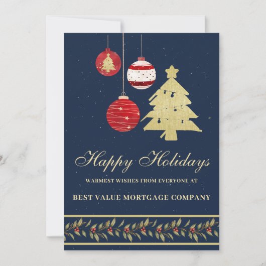 モダンフェスティバルロゴQRホリデーカード シーズンカード (正面)