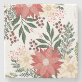 モダンフェスティバル冬の庭クリスマス ストーンコースター (正面)