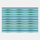 モダンフェスティバル抽象芸術パタストライプのーン ラッピングペーパーシート (正面2)