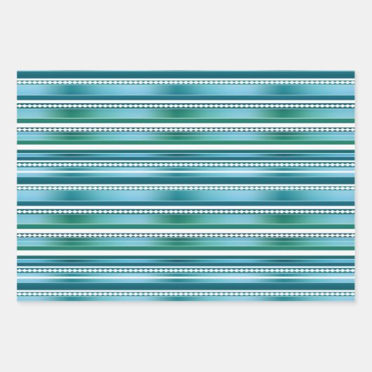 モダンフェスティバル抽象芸術パタストライプのーン ラッピングペーパーシート (正面2)