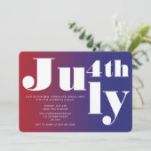 モダンフェスティバル赤青7月4日 招待状 (スタンド正面)