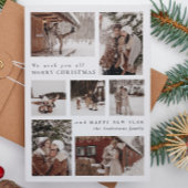 モダンフェスティバル7写真コラージクリスマス シーズンカード