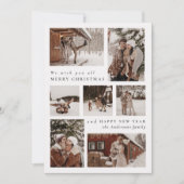 モダンフェスティバル7写真コラージクリスマス シーズンカード (正面)