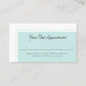 モダンフェミニンシンプルアポイントメントカード 名刺 (正面)