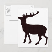 モダンフェミニン鹿 ポストカード (正面/裏面)