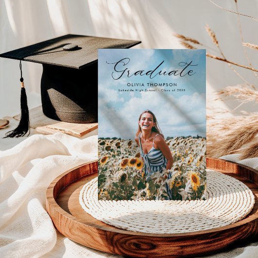 モダンフェミニンScript Photo Gradation 招待状