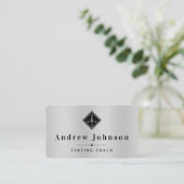 モダンフェンシングロゴコーチインストラクターフェンサースポーツ 名刺 (スタンド正面)