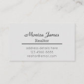 モダンフエレガントォト不動産仲介業者名刺 名刺 (裏面)