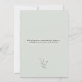 モダンフォトアーチのスクリプトウェディング セーブザデート (裏面)