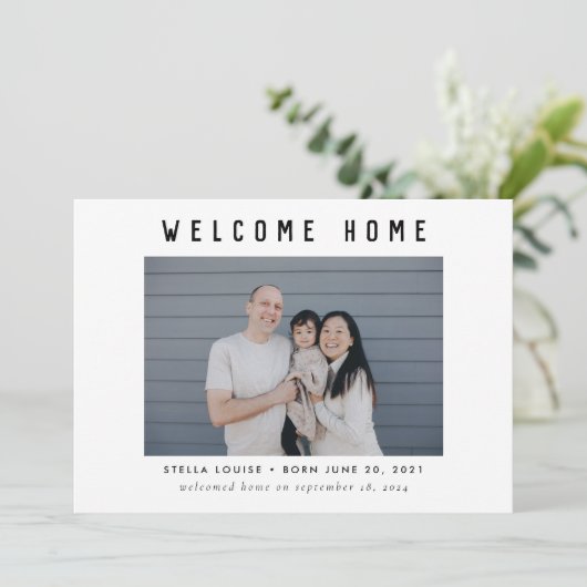 モダンフォトウェルカムホームの採用のお知らせ 案内状 (スタンド正面)