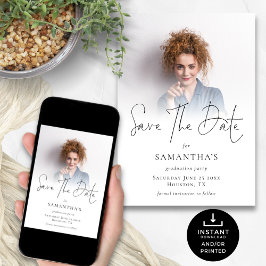 モダンフォトオーバーレイ卒業パーティー セーブザデート