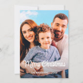 モダンフォトクリスマススクエレガントリプト シーズンカード (正面)