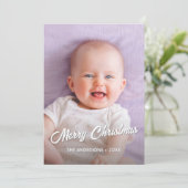 モダンフォトクリスマススクエレガントリプト シーズンカード (スタンド正面)