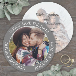 モダンフォトグレイと白ユニーク丸結婚2 セーブザデート