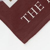 モダンフォトコラージュHappy Thanksgiving フリースブランケット (角)