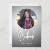 モダンフォトサークル卒業スクリプト 招待状 (正面)