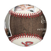 モダンフォトパパカスタム 野球ボール (裏面)