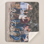 モダンフォトフエレガントァミリタイポグラフィ文字 シェルパブランケット (正面)