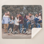 モダンフォトフエレガントァミリタイポグラフィ文字 シェルパブランケット (正面(横))