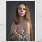 モダンフォトブルー40歳の誕生日パーティー |招待状 (裏面)