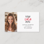 モダンフォトミニマル交換ロゴ 名刺 (正面)