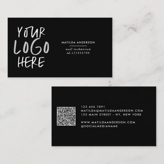 モダンフォトミニマル交換ロゴ 名刺 (正面/裏面)