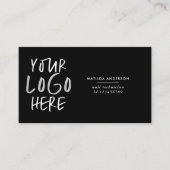 モダンフォトミニマル交換ロゴ 名刺 (正面)