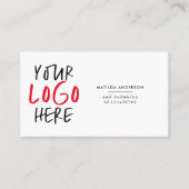 モダンフォトミニマル交換ロゴ 名刺 (正面)