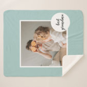 モダンフォトミントラブリーグランマギフト シェルパブランケット (正面(横))