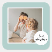 モダンフォトミントラブリーグランマギフト スクエアシール (正面)