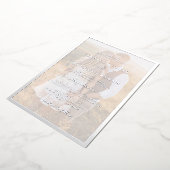 モダンフォト結婚シルバー 箔招待状 (回転した状態)