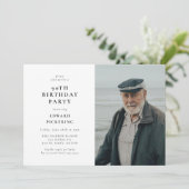 モダンフォト90歳の誕生日パーティー 招待状 (スタンド正面)