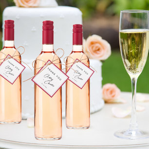 モダンフォントマゼンダとブラックミニマル結婚の フェイバータグ