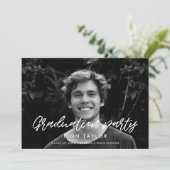 モダンフォント卒業記念パーティーへの招待 案内状 (スタンド正面)