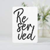 モダンフォント専用グラフィックスタイポグラフィレタリング 招待状 (スタンド正面)