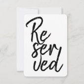 モダンフォント専用グラフィックスタイポグラフィレタリング 招待状 (裏面)