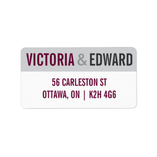 モダンフォント結婚ラベル ラベル