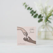 モダンフォーエバー永久ジュエリー気に スクエア名刺 (スタンド正面)