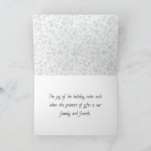 モダンフォークアートホリデー包まれたギフトカスタム カード (内部)