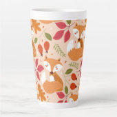 モダンフォークキツネ カフェラテマグ (正面)