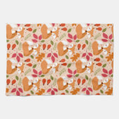 モダンフォークキツネ キッチンタオル (横)