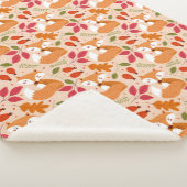 モダンフォークキツネ シェルパブランケット (3/4)