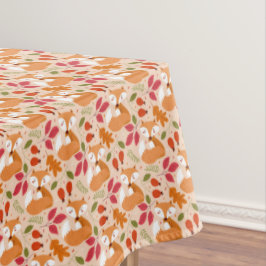 モダンフォークキツネ テーブルクロス